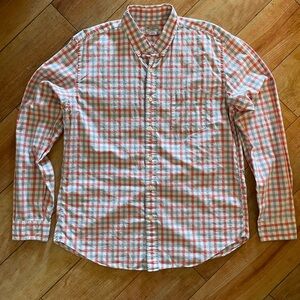 J. Crew Red White Blue Plaid Casual Button Down Shirt